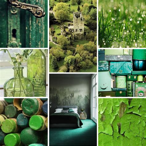 Moodboard example with nature-inspired design